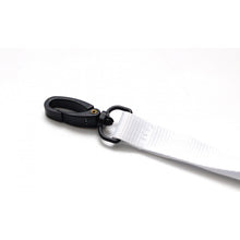 Lanyard polyester vit 15mm med plastkrok, 100st/förp