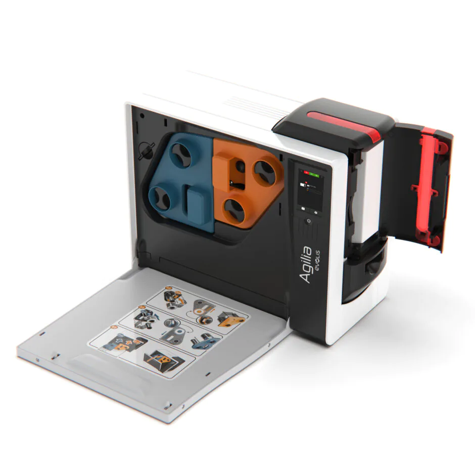 Evolis Agilia Enkelsidig USB & Ethernet anslutning